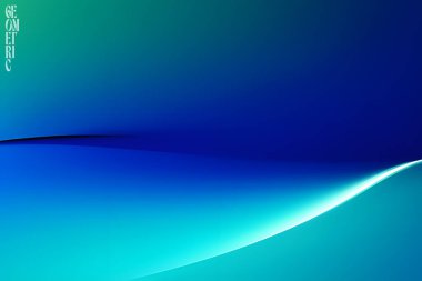 Açık Mavi Dalga Arkaplanı, sıvı şekilli soyut geometrik arkaplan. Vektör illüstrasyonu.