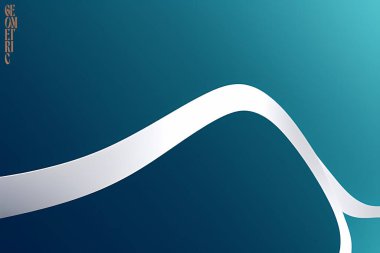 Beyaz Çizgiler Arkaplan, sıvı şekilli soyut geometrik arkaplan. Vektör illüstrasyonu.