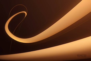 Turuncu Kahverengi Arkaplan, sıvı şekilli soyut geometrik arkaplan. Vektör illüstrasyonu.