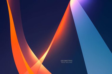 Soyut renkli arkaplan. Geometrik çizgilerle şablon.