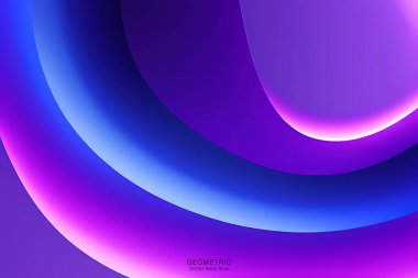 Geometrik şekilli soyut bir arkaplan. Pankart, broşür ve iniş sayfası tasarımı için vektör illüstrasyon tasarımı.