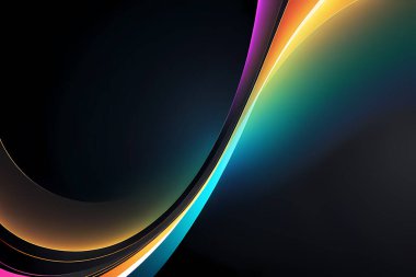 Soyut gradyan neon arkaplan tasarımı. vektör illüstrasyonu