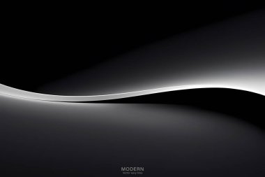 Soyut Siyah Arkaplan. Renkli dalgalı tasarım duvar kağıdı. yaratıcı grafik 2d çizim. Dinamik şekilli modaya uygun sıvı örtüsü.