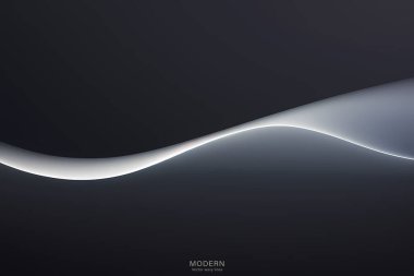 Soyut Siyah Arkaplan. Renkli dalgalı tasarım duvar kağıdı. yaratıcı grafik 2d çizim. Dinamik şekilli modaya uygun sıvı örtüsü.