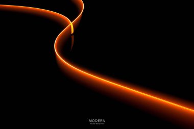 Soyut Koyu Turuncu Arkaplan. Renkli dalgalı tasarım duvar kağıdı. yaratıcı grafik 2d çizim. Dinamik şekilli modaya uygun sıvı örtüsü.