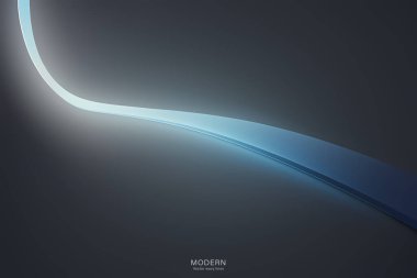 Gölgeli mavi ışık çizgisi