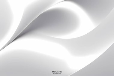 Beyaz ve gri desenli soyut beyaz arkaplan. Vektör çizimi. modern tasarım.