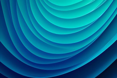 Çemberleri ve çizgileri olan soyut mavi arkaplan