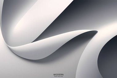 Dalgalı çizgileri olan soyut beyaz bir arka plan. vektör illüstrasyonu