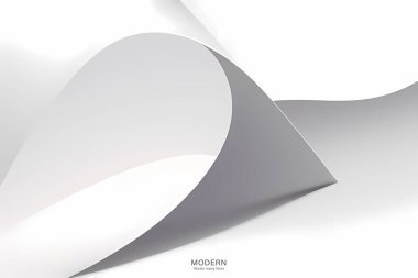 Soyut arkaplan. 3D kağıt kesiği ve gölge