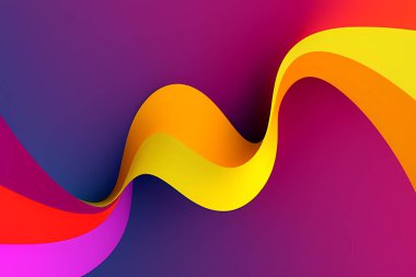 Dalga ve çizgilerin soyut arkaplanı