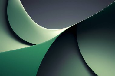 yeşil dinamik çizgiler arkaplan vektör çizimi tasarımı