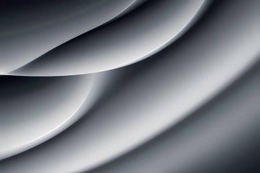 3 boyutlu illüstrasyon - eğri çizgileri olan beyaz ve gri çizgiler