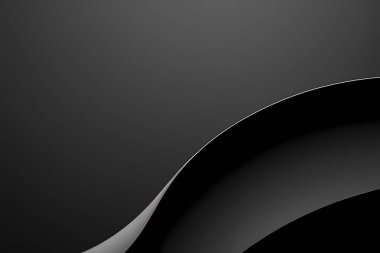 3d soyut siyah ve beyaz yüzey oluşturma