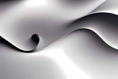 Siyah ve beyaz dalga soyut arkaplan