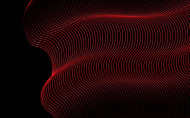 Dinamik dalgalı soyut siyah arkaplan. vektör illüstrasyonu.