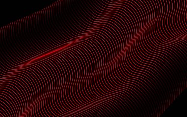Kırmızı soyut dalga geçmiş.