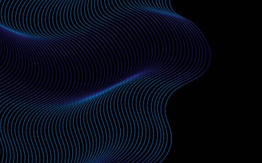 dalga arkaplanı. Dinamik parçacıklarla soyut arkaplan. vektör illüstrasyonu.