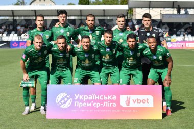 Kovalivka, Ukrayna - 16 Ağustos 2025. Ukrayna Premier Ligi FC Kolos Kovalivka ile FC Karpaty Lviv arasında 16 Ağustos 2025 tarihinde Kovalivka, Kyiv Oblastı, Ukrayna.