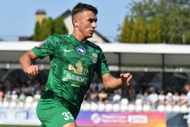 Kovalivka, Ukrayna - 16 Ağustos 2025. Ukrayna Premier Ligi FC Kolos Kovalivka ile FC Karpaty Lviv arasında 16 Ağustos 2025 tarihinde Kovalivka, Kyiv Oblastı, Ukrayna.