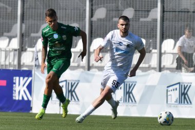 Kovalivka, Ukrayna - 16 Ağustos 2025. Ukrayna Premier Ligi FC Kolos Kovalivka ile FC Karpaty Lviv arasında 16 Ağustos 2025 tarihinde Kovalivka, Kyiv Oblastı, Ukrayna.