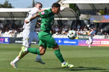 Kovalivka, Ukrayna - 16 Ağustos 2025. Ukrayna Premier Ligi FC Kolos Kovalivka ile FC Karpaty Lviv arasında 16 Ağustos 2025 tarihinde Kovalivka, Kyiv Oblastı, Ukrayna.