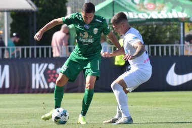 Kovalivka, Ukrayna - 16 Ağustos 2025. Ukrayna Premier Ligi FC Kolos Kovalivka ile FC Karpaty Lviv arasında 16 Ağustos 2025 tarihinde Kovalivka, Kyiv Oblastı, Ukrayna.