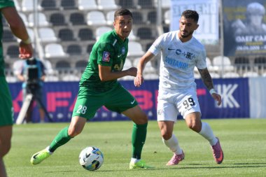 Kovalivka, Ukrayna - 16 Ağustos 2025. Ukrayna Premier Ligi FC Kolos Kovalivka ile FC Karpaty Lviv arasında 16 Ağustos 2025 tarihinde Kovalivka, Kyiv Oblastı, Ukrayna.