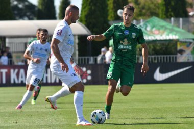 Kovalivka, Ukrayna - 16 Ağustos 2025. Ukrayna Premier Ligi FC Kolos Kovalivka ile FC Karpaty Lviv arasında 16 Ağustos 2025 tarihinde Kovalivka, Kyiv Oblastı, Ukrayna.