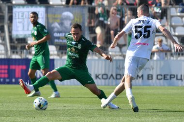 Kovalivka, Ukrayna - 16 Ağustos 2025. Ukrayna Premier Ligi FC Kolos Kovalivka ile FC Karpaty Lviv arasında 16 Ağustos 2025 tarihinde Kovalivka, Kyiv Oblastı, Ukrayna.