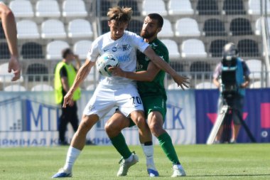 Kovalivka, Ukrayna - 16 Ağustos 2025. Ukrayna Premier Ligi FC Kolos Kovalivka ile FC Karpaty Lviv arasında 16 Ağustos 2025 tarihinde Kovalivka, Kyiv Oblastı, Ukrayna.