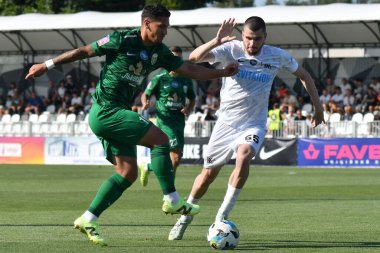 Kovalivka, Ukrayna - 16 Ağustos 2025. Ukrayna Premier Ligi FC Kolos Kovalivka ile FC Karpaty Lviv arasında 16 Ağustos 2025 tarihinde Kovalivka, Kyiv Oblastı, Ukrayna.