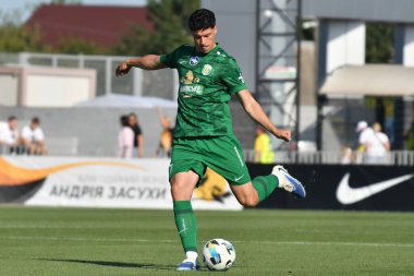 Kovalivka, Ukrayna - 16 Ağustos 2025. Ukrayna Premier Ligi FC Kolos Kovalivka ile FC Karpaty Lviv arasında 16 Ağustos 2025 tarihinde Kovalivka, Kyiv Oblastı, Ukrayna.