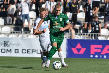 Kovalivka, Ukrayna - 16 Ağustos 2025. Ukrayna Premier Ligi FC Kolos Kovalivka ile FC Karpaty Lviv arasında 16 Ağustos 2025 tarihinde Kovalivka, Kyiv Oblastı, Ukrayna.