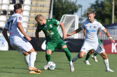 Kovalivka, Ukrayna - 16 Ağustos 2025. Ukrayna Premier Ligi FC Kolos Kovalivka ile FC Karpaty Lviv arasında 16 Ağustos 2025 tarihinde Kovalivka, Kyiv Oblastı, Ukrayna.