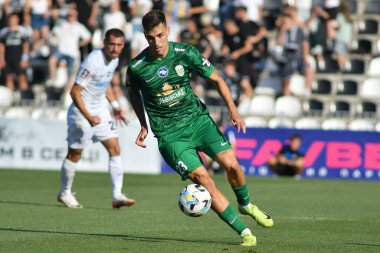 Kovalivka, Ukrayna - 16 Ağustos 2025. Ukrayna Premier Ligi FC Kolos Kovalivka ile FC Karpaty Lviv arasında 16 Ağustos 2025 tarihinde Kovalivka, Kyiv Oblastı, Ukrayna.