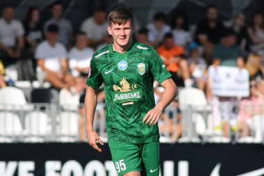 Kovalivka, Ukrayna - 16 Ağustos 2025. Ukrayna Premier Ligi FC Kolos Kovalivka ile FC Karpaty Lviv arasında 16 Ağustos 2025 tarihinde Kovalivka, Kyiv Oblastı, Ukrayna.