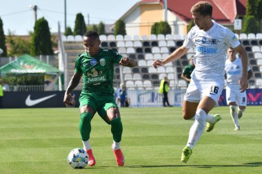 16 Ağustos 2025 tarihinde Kovalivka, Kyiv Oblast, Ukrayna 'da FC Kolos Kovalivka ve FC Karpaty Lviv arasında oynanan Premier Lig karşılaşmasında Kolos' lu Ilir Krasniki 'ye karşı açılan davada Paulo Vitor,.