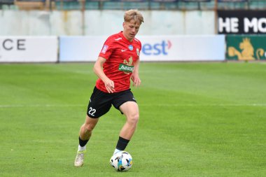 Lviv, Ukrayna 24 Ağustos 2025. Ukrayna Kupası karşılaşmasında Ukrayna 'nın Ukrayna Stadyumu' nda FC Penuel Kryvyi Rig ve FC Karpaty Lviv arasında Karpaty Kokodyniak görüldü.