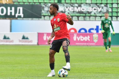 Lviv, Ukrayna 24 Ağustos 2025. Diego Palacios Ukrayna Kupası maçında Ukrayna Stadyumu 'nda FC Penuel Kryvyi Rig ile FC Karpaty Lviv arasında görüldü.