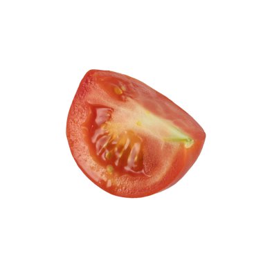 Domates beyaz arka planda izole edilmiş. Kırpma yolu ile. Tam alan derinliği. Yüksek kalite fotoğraf