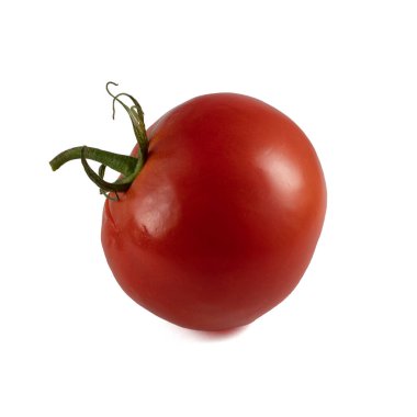 Domates beyaz arka planda izole edilmiş. Kırpma yolu ile. Tam alan derinliği. Yüksek kalite fotoğraf