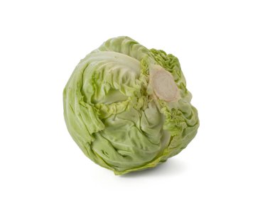 Beyaz arka planda lahana. Yüksek kalite fotoğraf