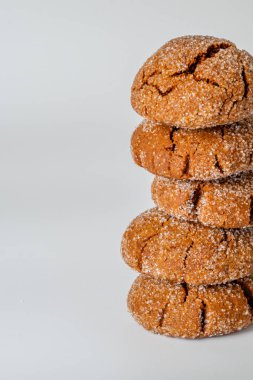 Sıcak ev yapımı zencefilli kurabiye. yüksek kaliteli fotoğraf