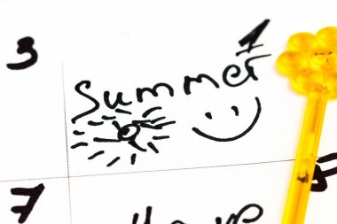 Yaz Takvimi Yaz Sahil Kaliteli Fotoğraf Çizelgesi