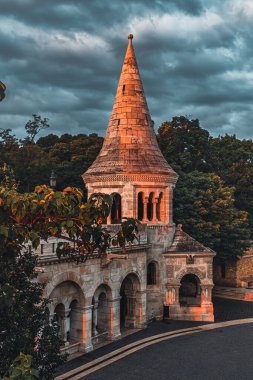 Budapeşte 'deki Balıkçılar Kalesi, Macaristan Yüksek Kaliteli Fotoğraf