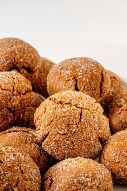 Sıcak ev yapımı zencefilli kurabiye. yüksek kaliteli fotoğraf