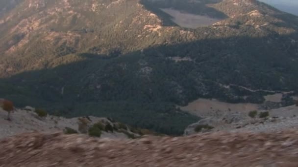 Fethiye Turquie Septembre 2017 Equipe Parapente Lors Parapente Montagne Sur — Video