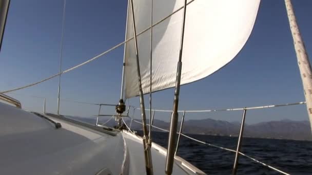 페티예 2017 항해중푸른 하늘을 배경으로 항해하는 모습에 사항들을 — 비디오