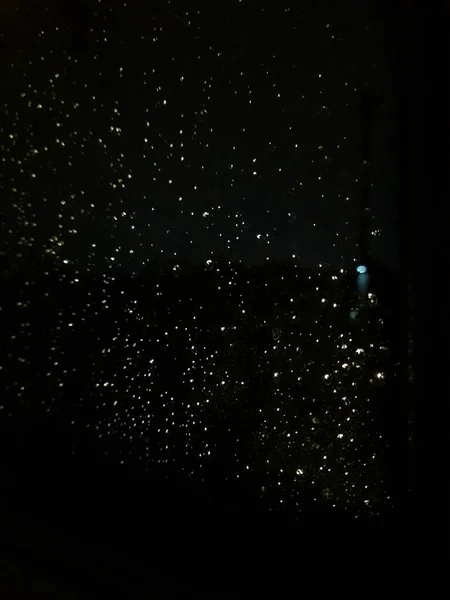Regentropfen Fenster — Stockfoto